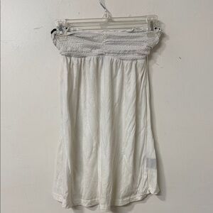 Volcom White Strapless Dress Y2K